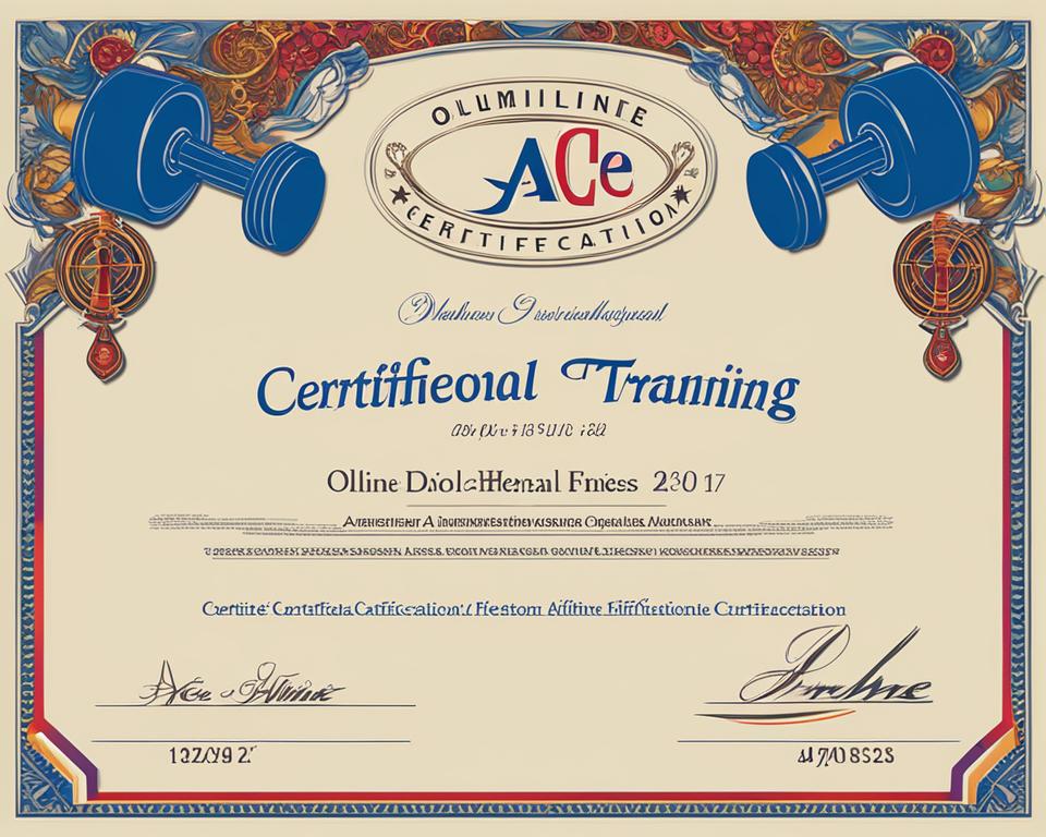 ACE online personal training certification image