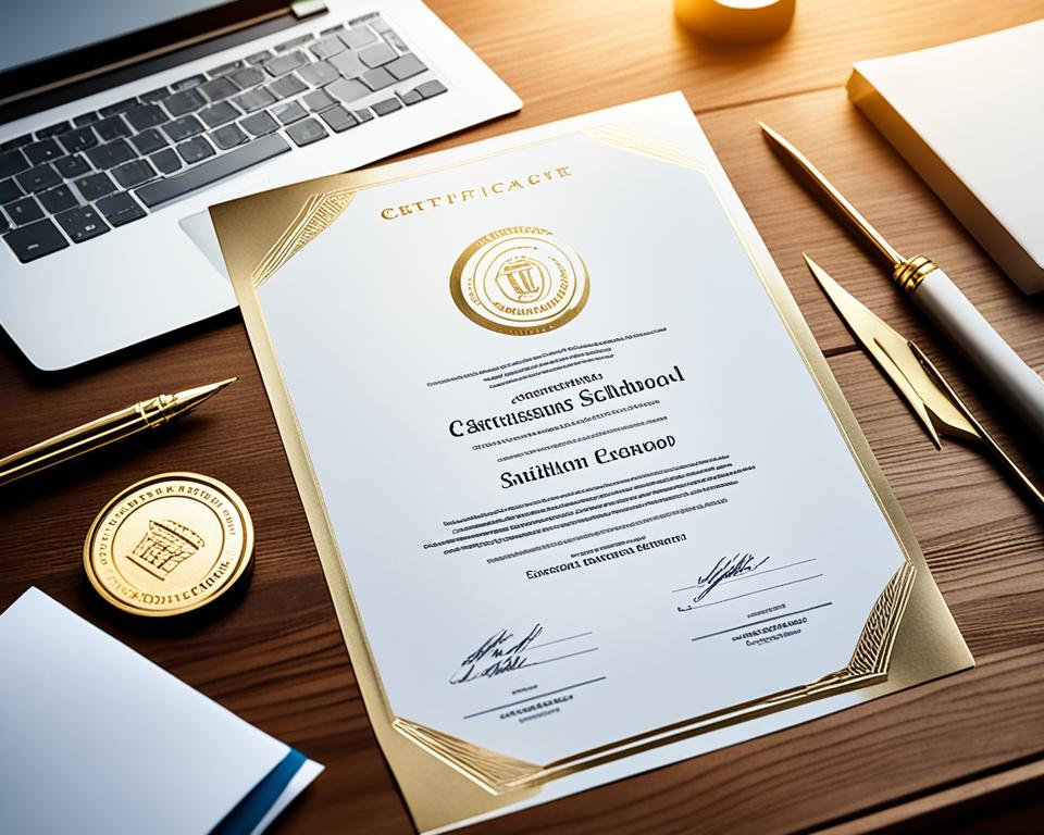 business certificate